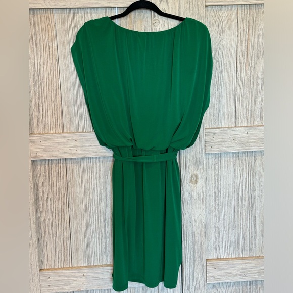 Enfocus Studio Dress Sz 14 w/belt small snag on neckline - Picture 3 of 4